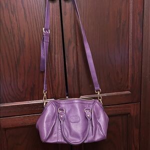 Terzetto Lavender Crossbody Bag leather